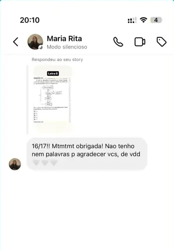 Maria Rita, que acertou 16 de 17 em Biologia